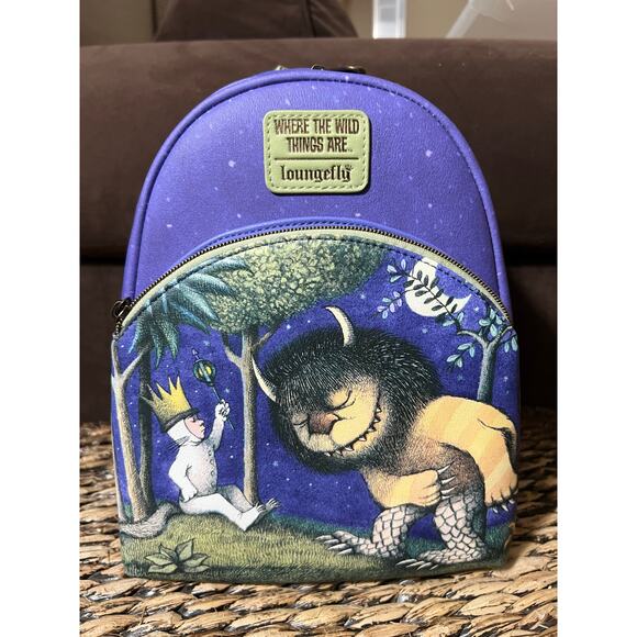 Loungefly Where The Wild Things Are Mini Backpack Wallet Set - Picture 2 of 8